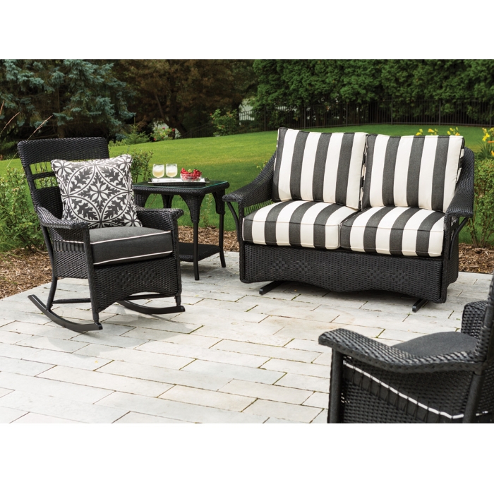 Lloyd Flanders Nantucket Loom Wicker Loveseat Glider and Rocker Set - LF-NANTUCKET-SET11