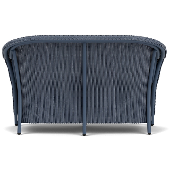 Lloyd Flanders Reflections Wicker Loveseat with Padded Seat Back View