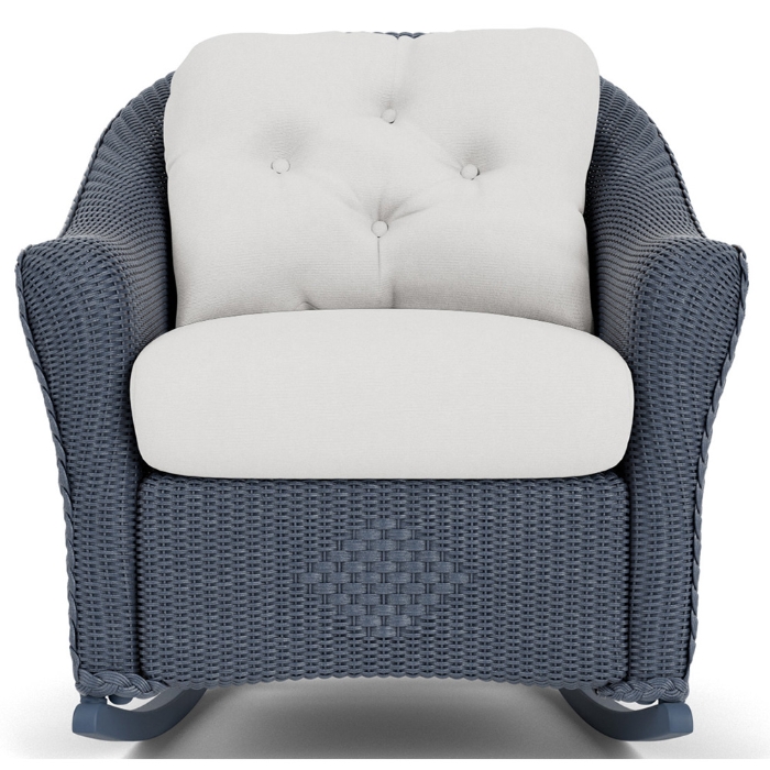 Lloyd Flanders Reflections Wicker Lounge Rocker Front View