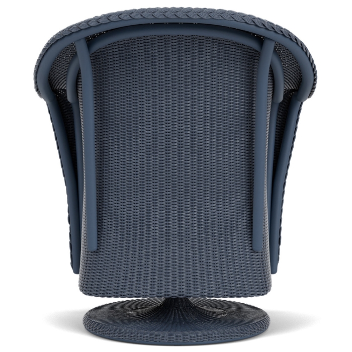 Lloyd Flanders Reflections Wicker Swivel Dining Chair Back View
