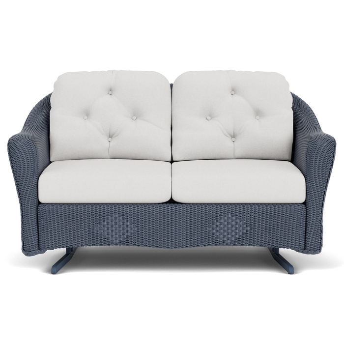 Lloyd Flanders Reflections Wicker Loveseat Glider Front View