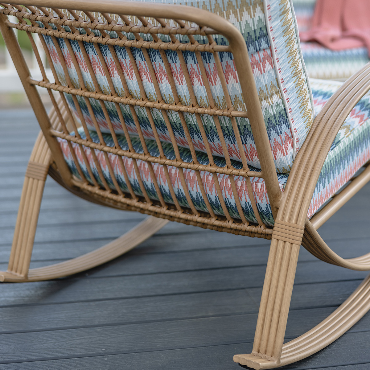Riviera Patio Rocking Chair Set with Side Table | Lloyd Flanders at ...