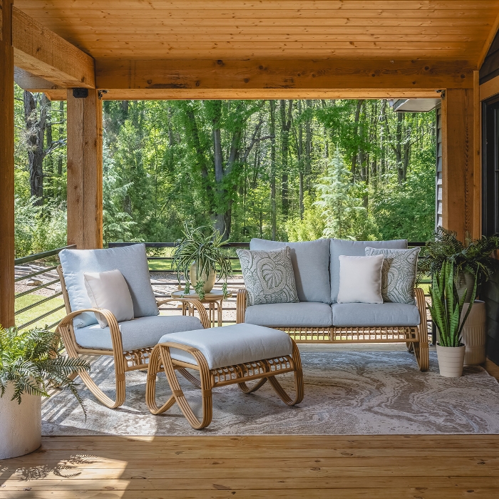 Riviera Loveseat and Lounge Chair Set