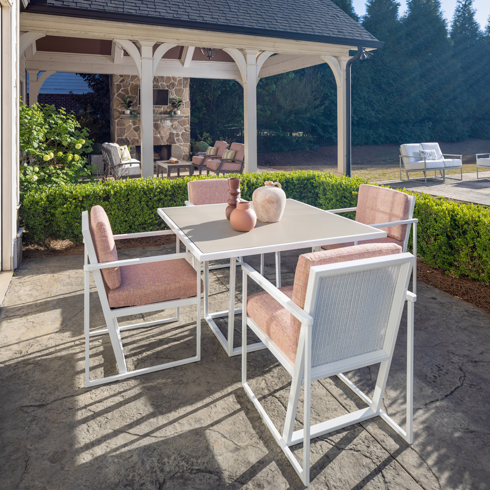 Lloyd Flanders Summit Outdoor Dining Set for 4 - LF-SUMMIT-SET2