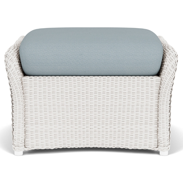 Weekend Retreat Woven Wicker Ottoman - 72027