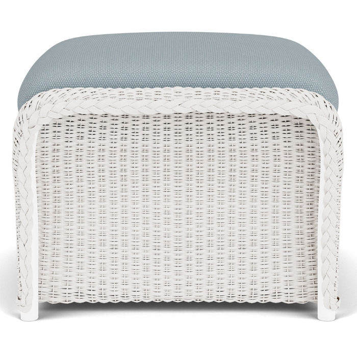 Weekend Retreat Woven Wicker Ottoman - 72027
