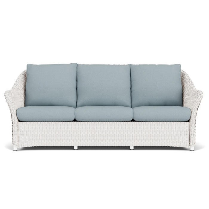 Weekend Retreat Wicker Sofa front view