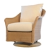 Weekend Retreat Swivel Glider Lounge Chair Set with Teak Table - LF-WEEKENDRETREAT-SET11
