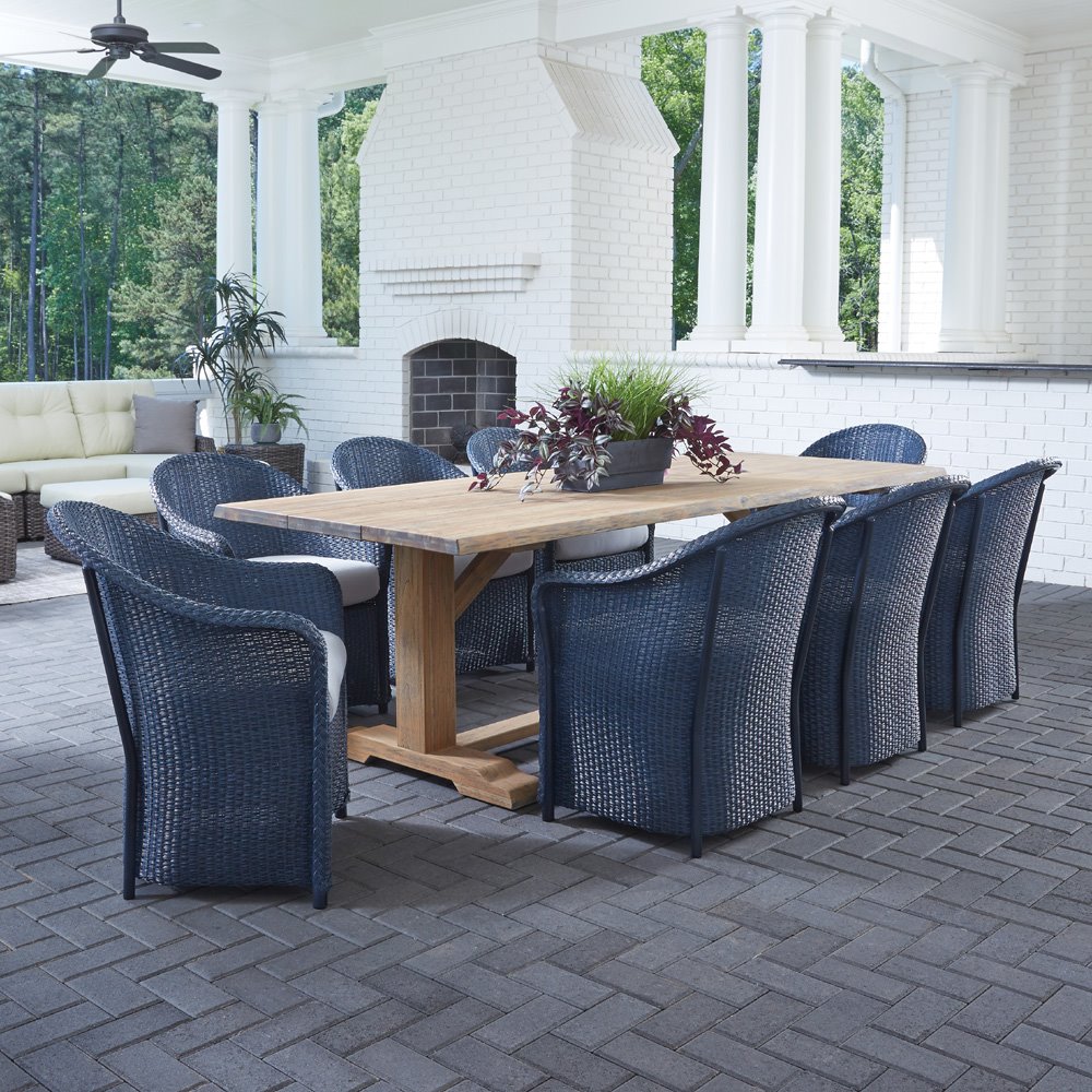 Weekend Retreat Wicker Dining Arm Chair - 72001