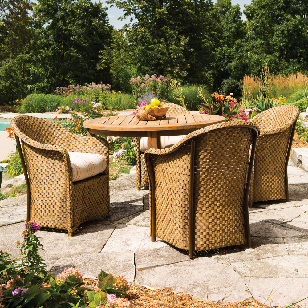 Lloyd Flanders Weekend Retreat 5 Piece Patio Dining Set - LF-WEEKENDRETREAT-SET5