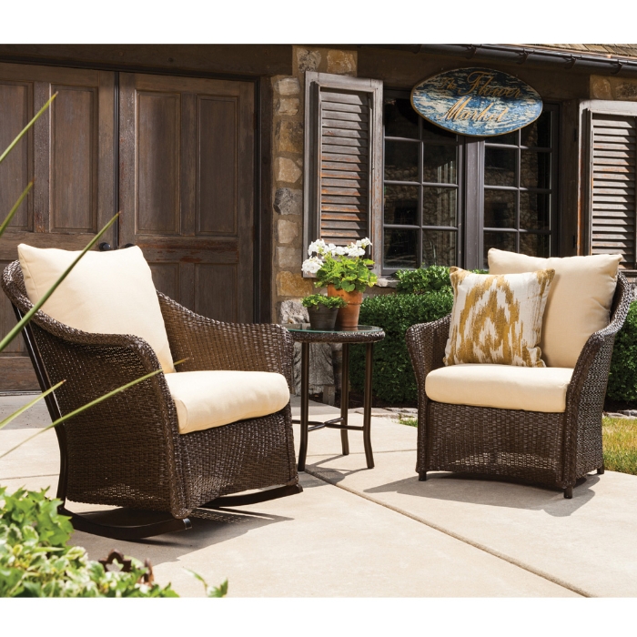 Weekend Retreat Wicker Lounge Rocker - 72033