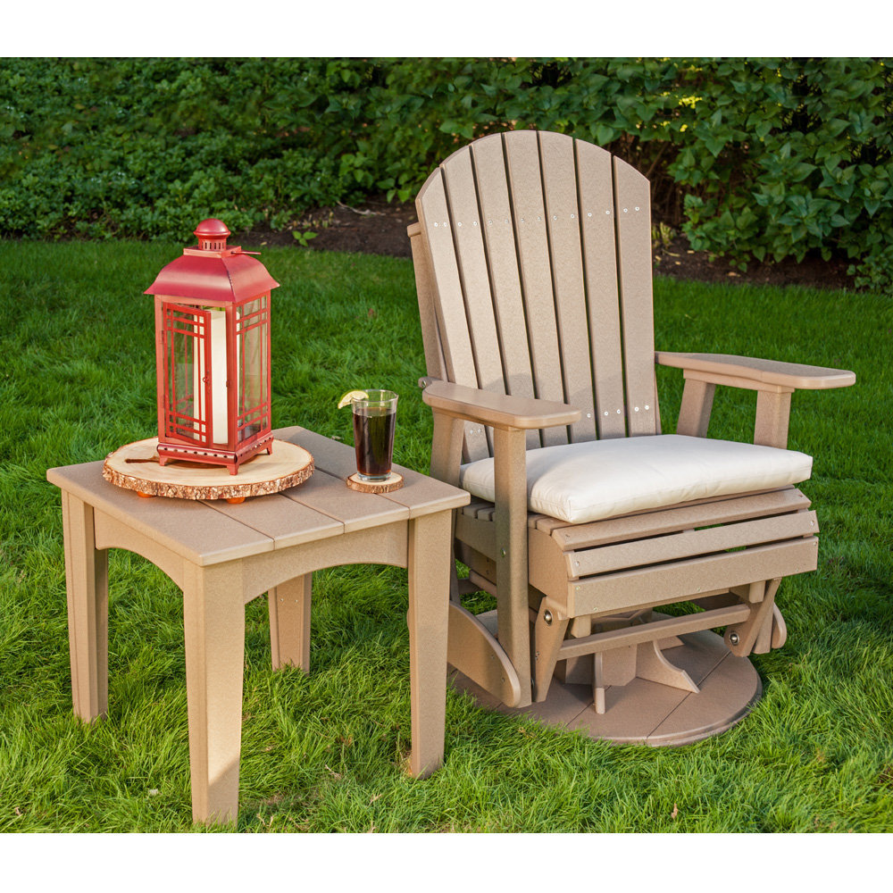 Faux wood side table