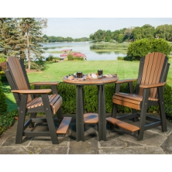 LuxCraft Adirondack Balcony Chair Set with Table - LC-ADIRONDACK-SET32