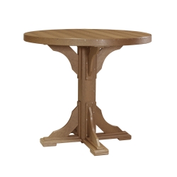 LuxCraft 4' Round Bar Table - P4RTB
