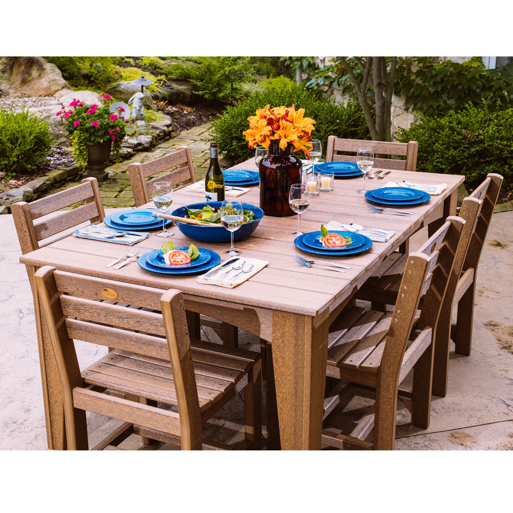 LuxCraft Island Poly Patio Dining Set