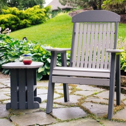LuxCraft Poly Classic Chair and Side Table Set - LC-CLASSIC-SET22