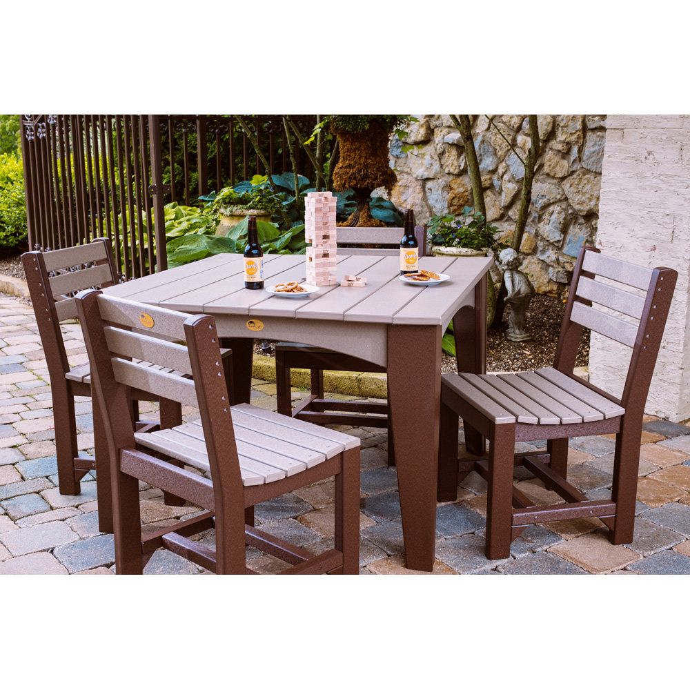 Island Poly Dining Set for 4 - LC-CLASSIC-SET4