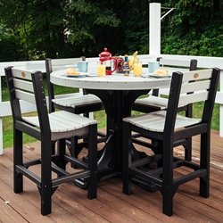 LuxCraft Classic Counter Height Patio Set for 4 - LC-CLASSIC-SET5