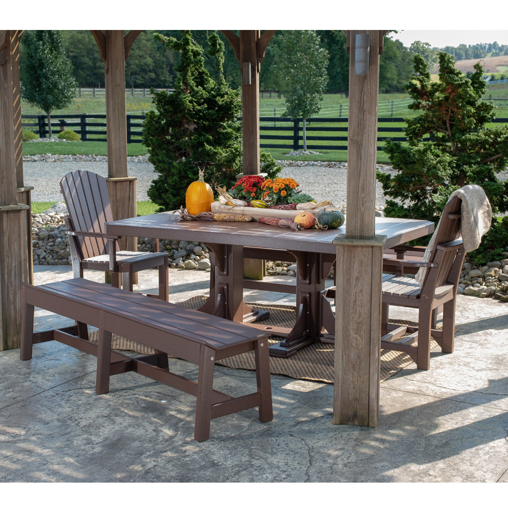 LuxCraft Poly Captain Chair Dining Set