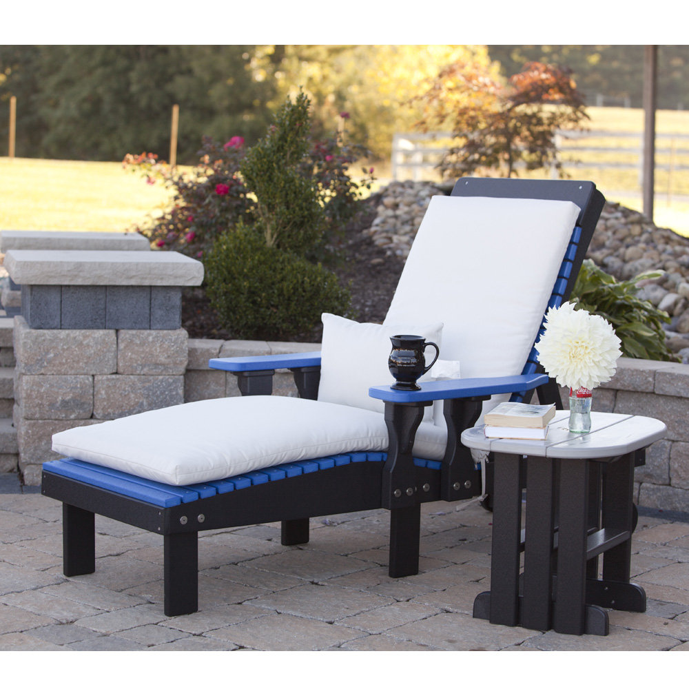 Adjustable back lounge chair