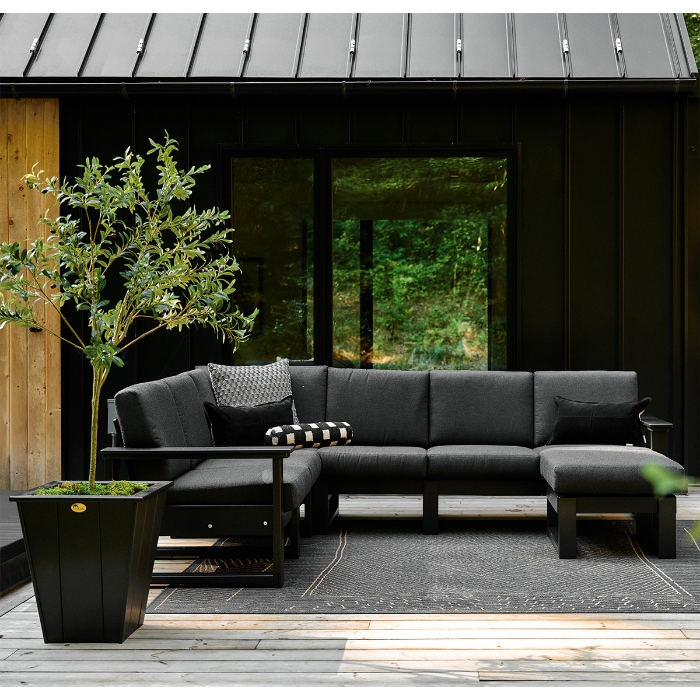 Lanai Deep Seating Polymer Patio L-Sectional