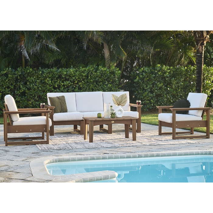 Lanai Deep Seating Polymer Patio Set