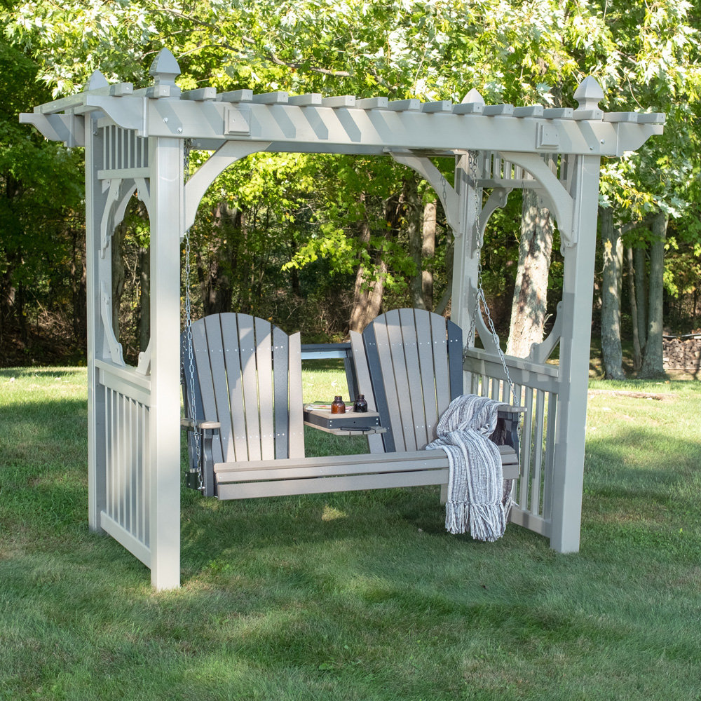 Outdoor vinyl swing stand