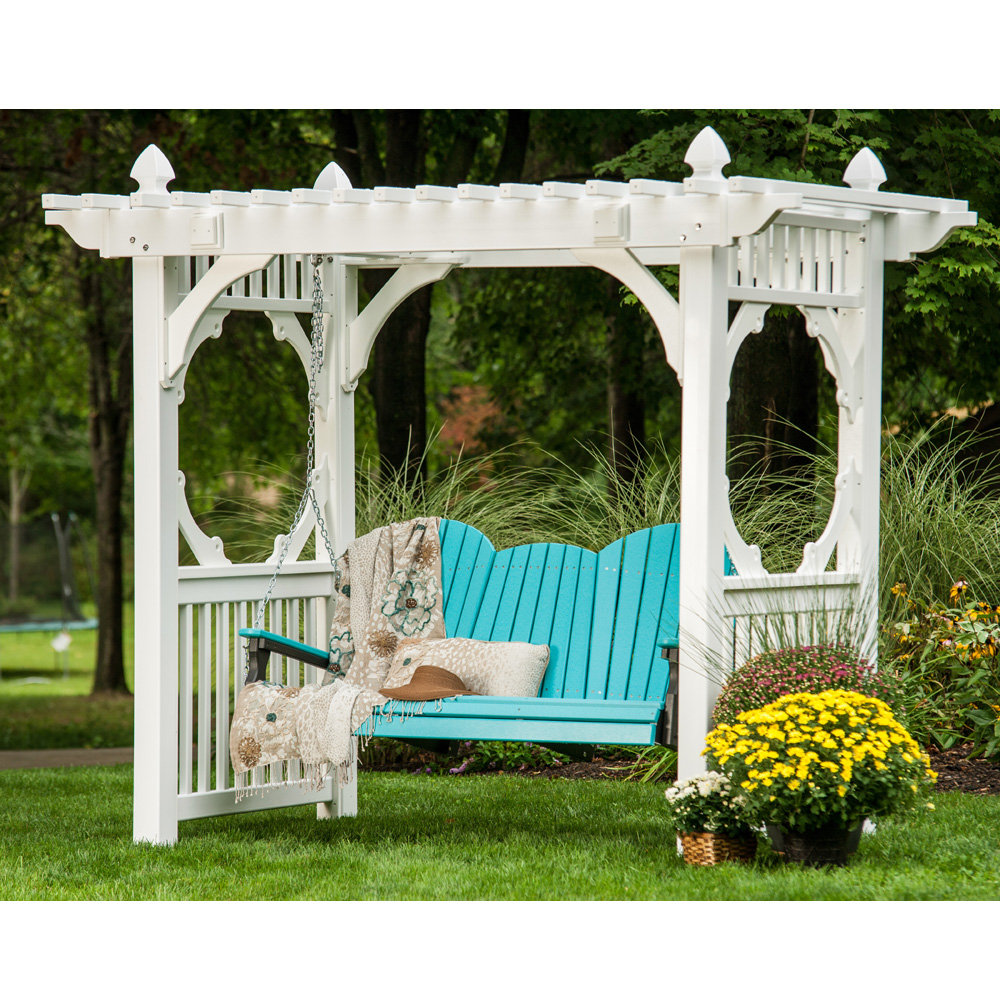 Outdoor vinyl swing stand