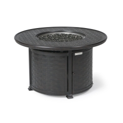 Mallin Cambria 42" Round Chat Height Fire Table - 9000 Cast Top - MF042S-9043F