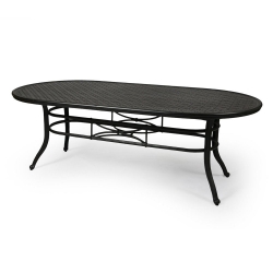 Mallin Napa 84" x 42" Rectangular Umbrella Dining Table - 9-384U