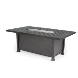 Mallin Rectangular Chat Height Fire Table - N Slat Top - LF262-N260F