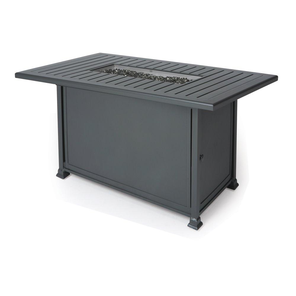 Mallin Paso Robas 60" x 36" Rectangular Counter Height Fire Table - F Slat Table - LF265-F260FS