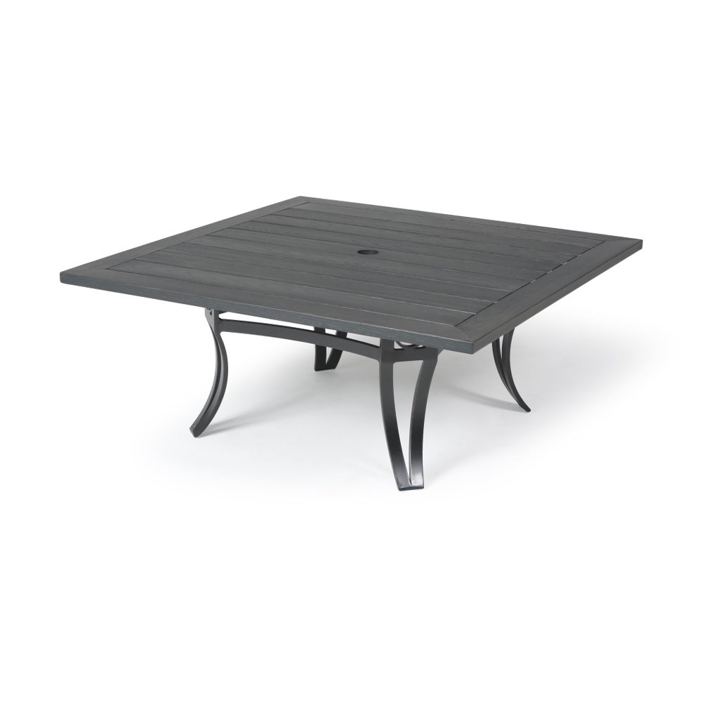 Mallin Salinas Woodgrain 43" Square Umbrella Coffee Table - BC7642-W142U