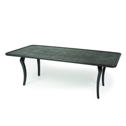 Mallin Terra Bella 86" x 43" Rectangular Umbrella Dining Table - 2-284U