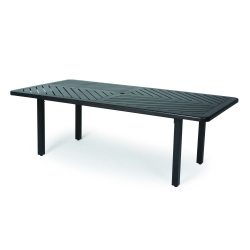 Mallin Trinidad F-Slat 84" x 42" Rectangular Umbrella Dining Table - B3784-F284U