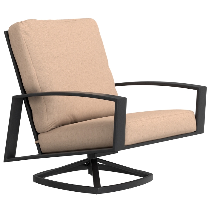 OW Lee Arc Swivel Rocker Lounge Chairs