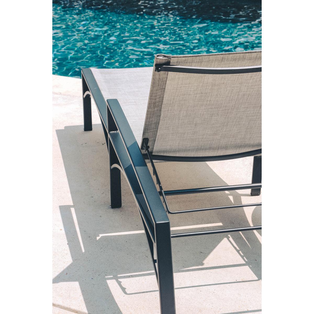 Arc Sling Adjustable Chaise Lounge back