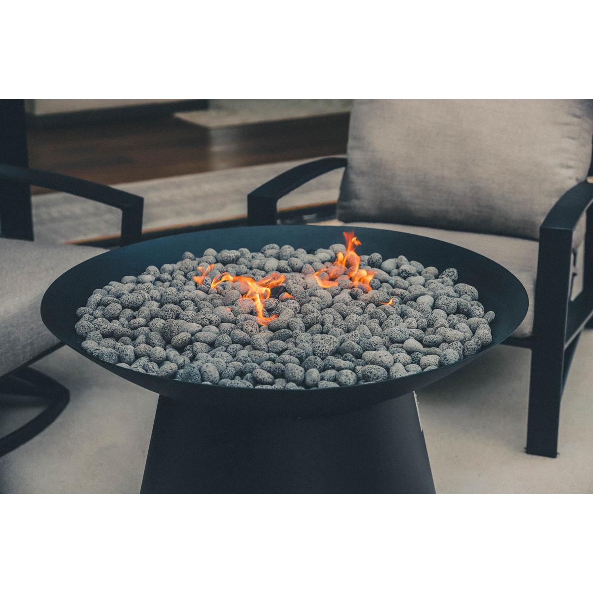 OW Lee Basso 36" Round Steel Fire Pit detail