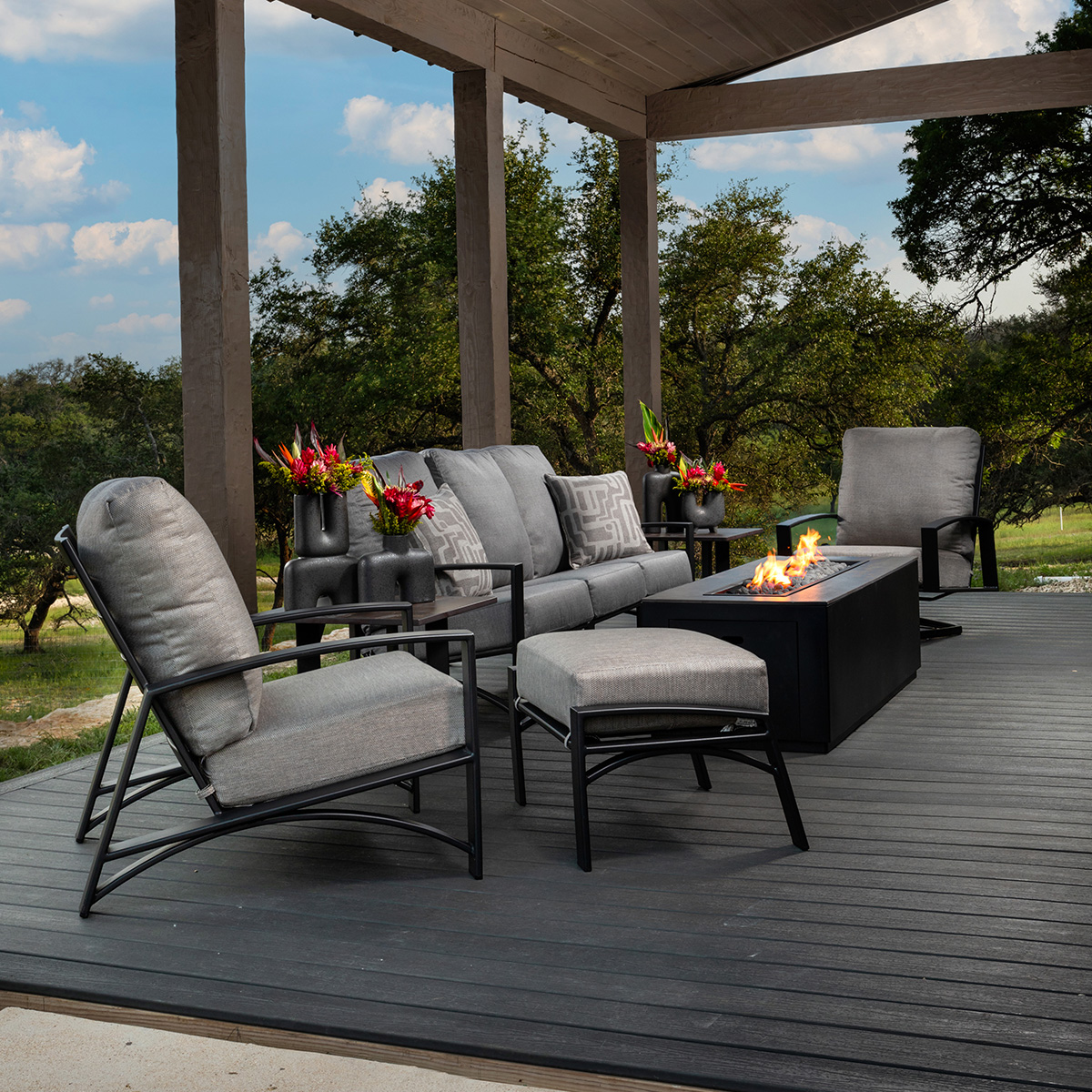 OW Lee Arc Modern Patio Set - OW-ARC-SET2