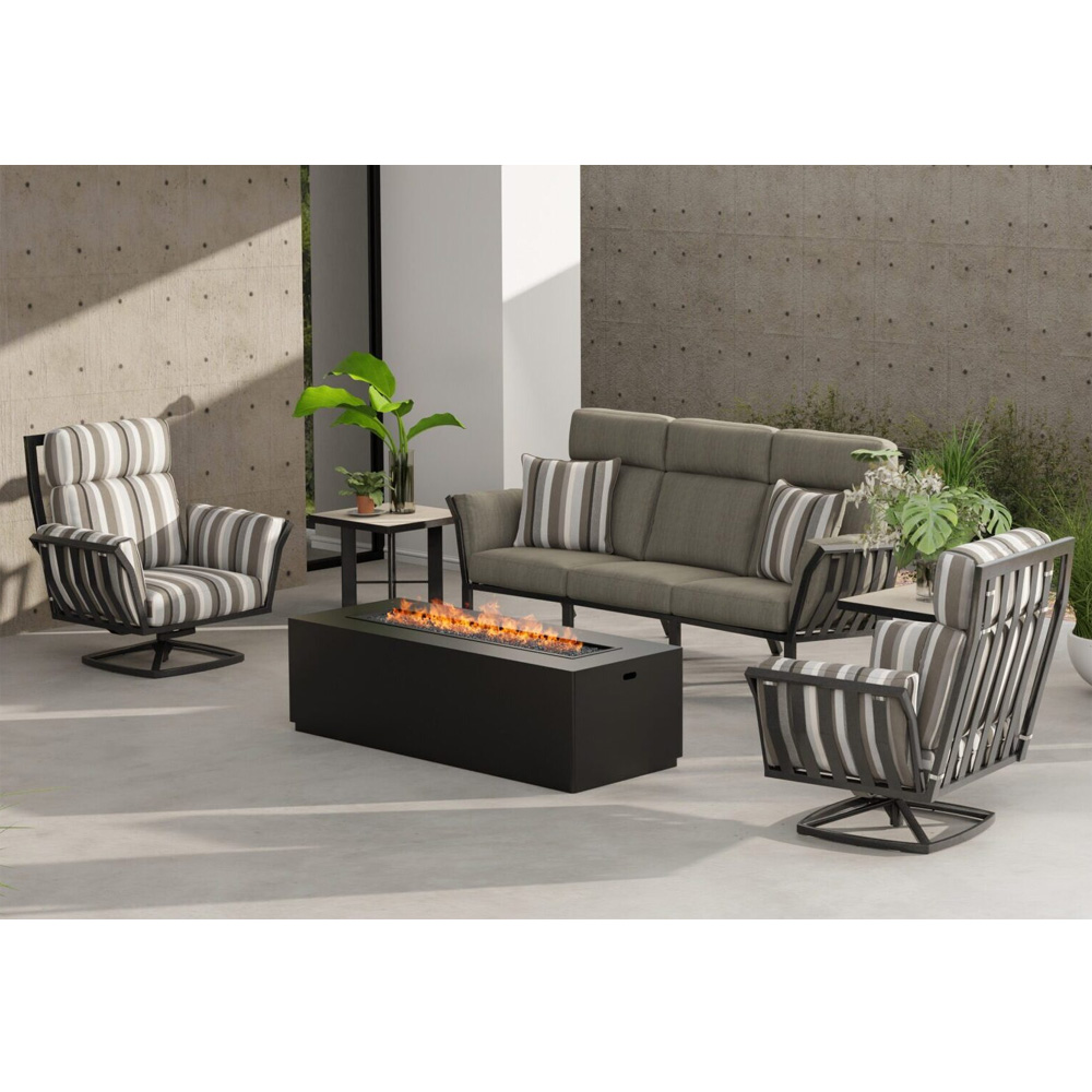 OW Lee Aris Max Patio Set with Sofa and Swivel Rockers - OW-ARIS-SET7