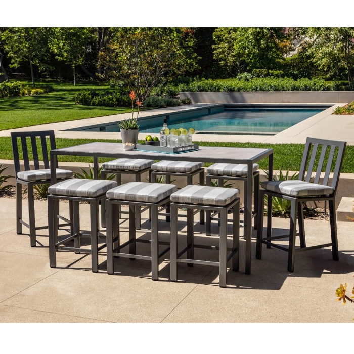 OW Lee Quadra Counter Table with Aris Stools