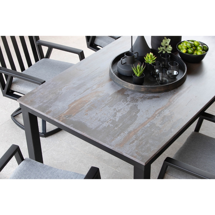 OW Lee Dekton 84" x 42" Dekton Top with Parsons Table Base
