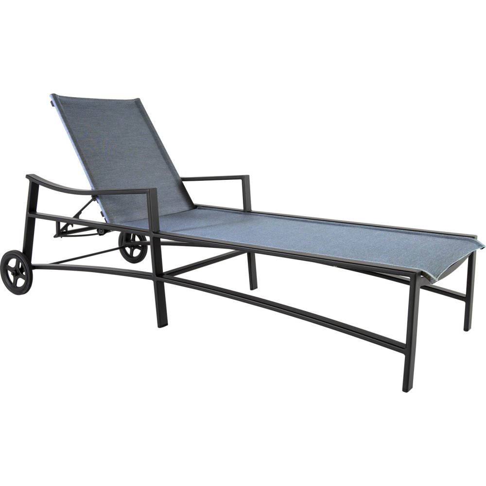 OW Lee Avana Sling Adjustable Chaise with Wheels - 65198-CHW