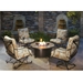42" Round Santorini Occasional Fire Pit Table - 5110-42RDO