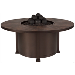 OW Lee Santorini 54" Round Chat Height Fire Pit - 5110-54RDC