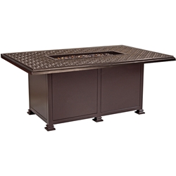 OW Lee Richmond 36" x 58" Chat Fire Pit Table - 5134-3658C