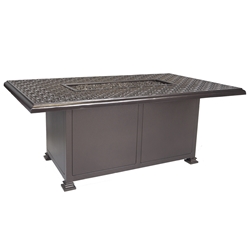 OW Lee Richmond 36" by 58" Chat Height Fire Pit Table - 5134-3658C