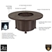 Santorini 54" Round Chat Height Fire Pit - 5110-54RDC