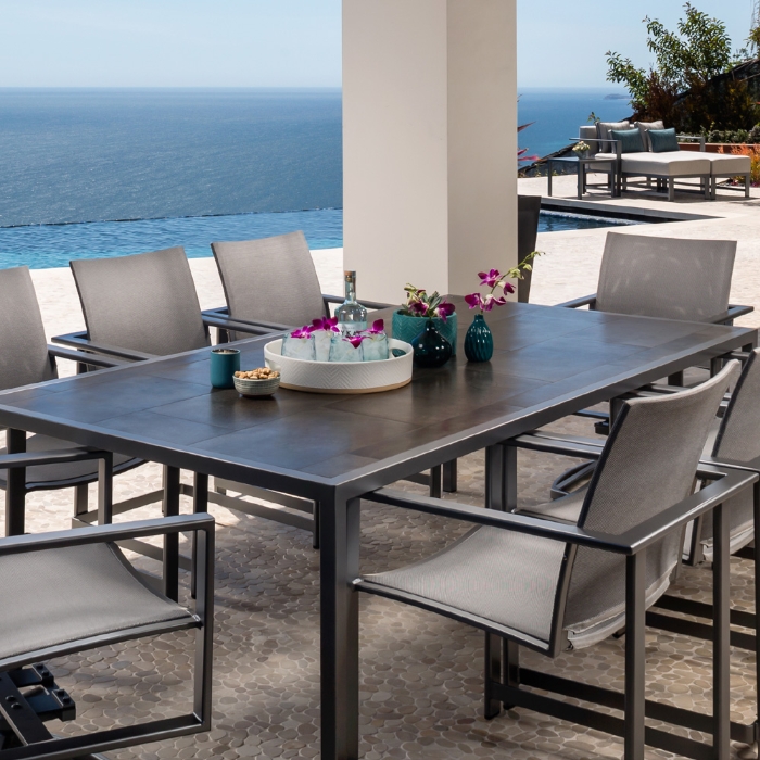 porcelain tile iron rim