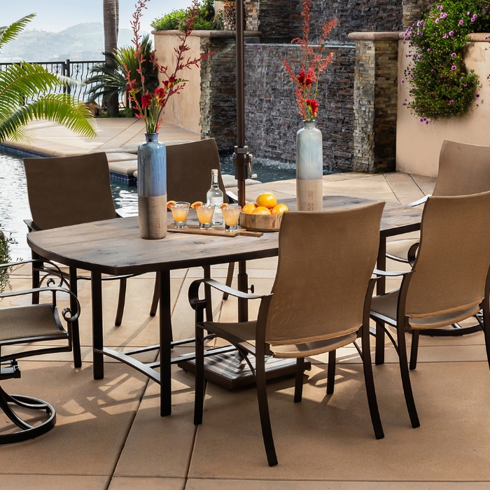 Customizable outdoor table top